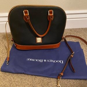 Dooney & Bourke Zip-Zip Pebble Leather Satchel - Black